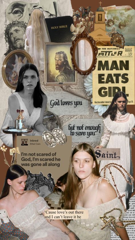 Mother Ethel #ethelcain #preachersdaughter #religion #brown #vintage #aesthetic #religioustrauma Brown Vintage Aesthetic, Southern Gothic Aesthetic, Year Of Rest And Relaxation, Southern Aesthetic, Alana Champion, Patrick Bateman, Mother Dearest, Fiona Apple, Ethel Cain