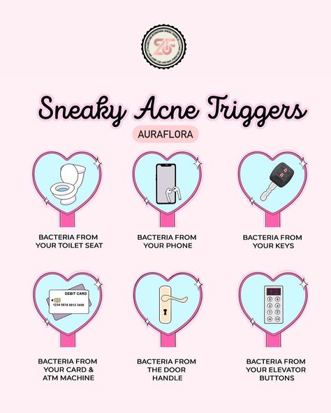 Here are some sneaky acne triggers you might not be aware of: 1. Dirty Pillowcases: Bacteria and oils from your hair and skin accumulate on pillowcases, which can transfer to your face. 2. Touching Your Face: Frequent touching transfers bacteria and oil from your hands to your face. 3. Cell Phones: The surface of your phone can harbor bacteria and oils that cause breakouts when pressed against your face. 4. Hair Products: Ingredients in shampoos, conditioners, and styling products can cl... Sneaky Acne Triggers, Acne Triggers, Styling Products, Touching You, Shampoos, Hair Products, Debit Card, Cell Phones, Acne