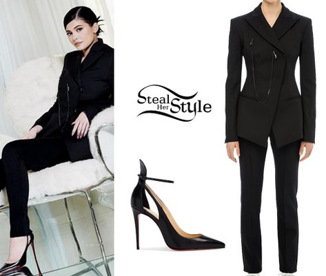 Kylie Jenner: Forbes Magazine Outfit | Steal Her Style Kylie Jenner Forbes, Kylie Jenner Clothes, Law Outfits, Kylie Jenner Closet, Wattpad Outfits, Kylie Jenner Black, Kylie Jenner Street Style, Kylie Jenner Icons, Ropa Kylie Jenner