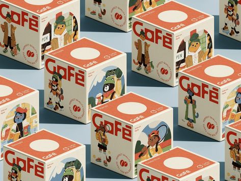 Case Study: Gofe. Packaging and Marketing Design for Coffee Brand Coffee Pods Packaging, Kids Package Design, Web Design Examples, Identity Design Inspiration, Packaging Design Trends, Coffee Brand, Marketing Graphics, Logo Design Process, Logo And Identity