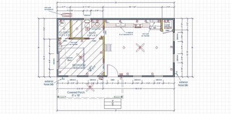 512 Sq. Ft. Cottage Dwell Guest House in the City by Kanga Room Systems 16x32 Floor Plans, Bush Cabin, House In The City, Mason Jar Light Fixture, Free Shed Plans, Tiny House Talk, Family Room Makeover, Off Grid Cabin, Tiny House Floor Plans