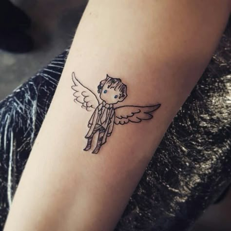 Castiel Tattoo, Spn Tattoo, Fandom Tattoos, Supernatural Tattoo, Fan Tattoo, Tattoo People, Supernatural Fans, John Deacon, Henna Tattoos