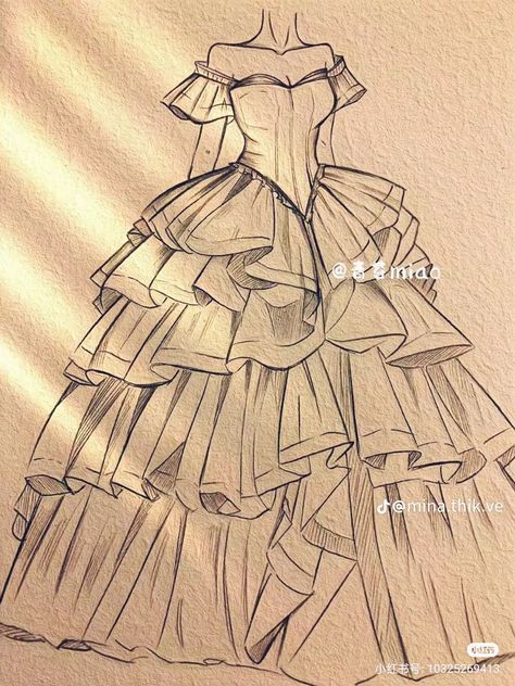 Dress On Mannequin Drawing, Victorian Style Dresses Drawing, Royal Dress Sketch, Design Dresses Drawing Fashion Sketches, Ballroom Dress Drawing, Art Drawings Sketches Dress, Drawing Sheer Fabric, Body Sketches Pose Drawing Reference, Outfits Drawings Sketches