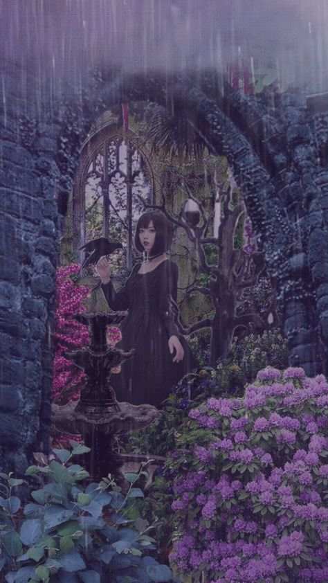 Gothic Garden Aesthetic, Moody Inspiration, Gothic Spring, Corpse Flower, Scrapbook Inspo, Goth Garden, Medieval Gothic, Gothic Garden, Gothic Rose