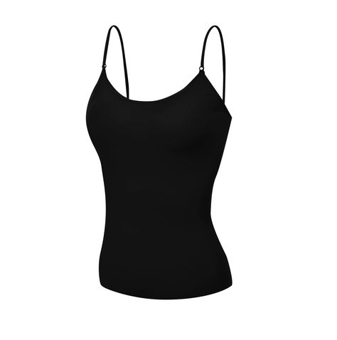 PRICES MAY VARY. Cotton,Spandex Pull On closure Machine Wash Comfortable camisole built-in shelf fabric bra tank tops are composed of 95% Cotton, 5% Spandex and adjustable shoulder spaghetti straps, and attractive round scoop neckline Comfort with short torso and adjustable spagetti straps for perfect fit These tank tops are lightweight and offer you incredible ease of movement making these ideal for exercise workout, gym, yoga, biking, and running Many different and exciting color options avail Women Camisole, Spagetti Strap, Cami Bra, Cotton Camisole, Bra Tank, Womens Camisoles, Tank Top Straps, Short Torso, Black Camisole