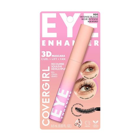 Eye Enhancer 3D Mascara | COVERGIRL® Mascara Covergirl, Lash Types, Covergirl Mascara, Brighter Eyes, Make Eyes Pop, Covergirl Makeup, Cover Girl Makeup, Maybelline Lash Sensational, 3d Mascara