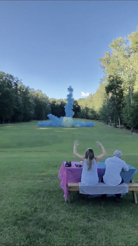 Gender Reveal Tannerite, Tannerite Gender Reveal, Gender Reveal Pictures, Gender Reveal Dress, Baby Gender Reveal Party Decorations, Pregnancy Gender, Pregnancy Gender Reveal, Country Baby Shower, Baby Reveal Party