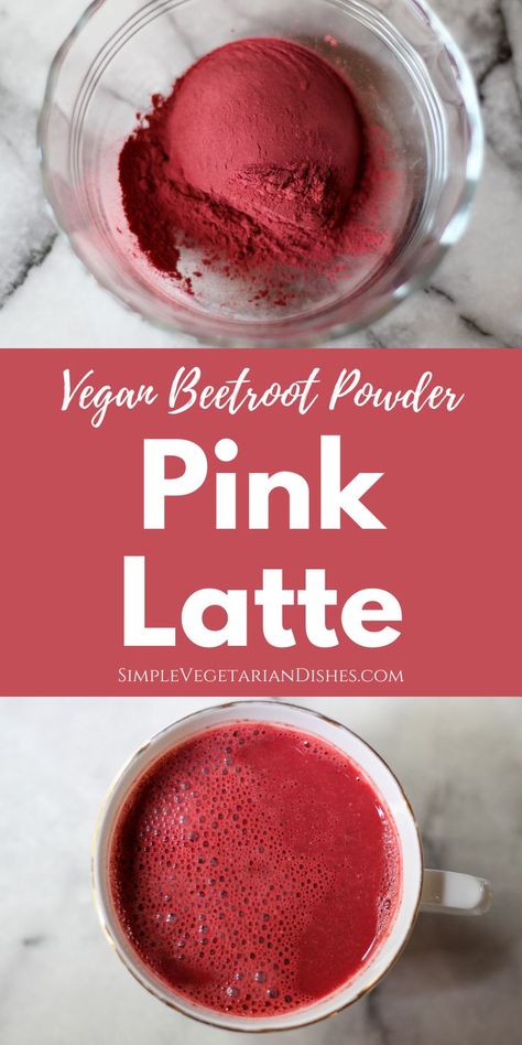 pink latte recipe Beetroot Powder Uses, Diy Beet Root Powder, Beet Root Powder Smoothie, Beetroot Powder Smoothie, Beet Root Powder Recipes, Beetroot Powder Recipes, Beet Powder Recipes, Iced Matcha Recipe, Beet Latte