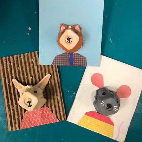 EGG CARTON ANIMALS - Art Teacher in LA Egg Carton Animals, Egg Box Crafts, Animals Crafts For Kids, Crafts For Kids At Home, Egg Carton Art, Animals Crafts, Maluchy Montessori, Art Projects For Teens, Art Projects For Adults