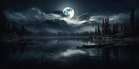 Aesthetic Dark Wallpapers For Laptop, Laptop Backgrounds Desktop Wallpapers Aesthetic, Dark Landscape Wallpaper, Moon Wallpaper Laptop, Landscape Wallpaper Desktop Aesthetic, Wallpaper Backgrounds Pc, Landscape Wallpaper Desktop, Wallpaper Backgrounds Laptop, Moon And Mountains