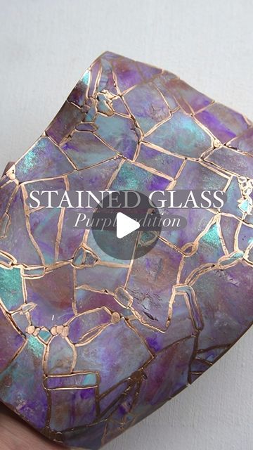 Polymer Clay Veneers, Polymer Clay Stained Glass Tutorial, Polymer Clay Gemstone Tutorials, Polymer Clay Slabs Ideas, Translucent Polymer Clay Tutorial, Stained Glass Tutorial, Polymer Clay Gradient Tutorial, Polymer Clay Earring Ideas, Polymer Clay Mokume Gane Tutorial