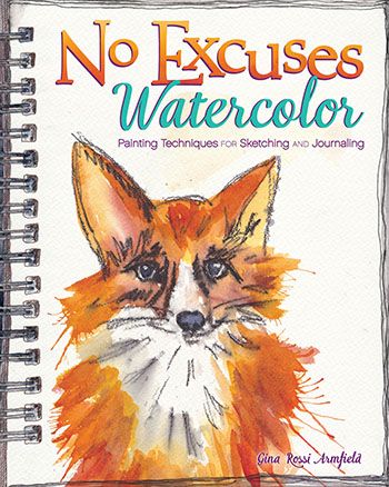 No Excuses Watercolor by Gina Rossi Armfield Clay Mation, Composition Techniques, Cloth Paper Scissors, Watercolor Journal, Artist Sketchbook, Watercolor Painting Techniques, No Excuses, Cat Air, Watercolour Art