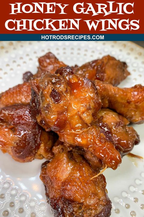 These yummy Slow Cooker Honey Garlic Glazed Wings are so easy to make in the crockpot. Perfect wings for watching the game or the race. Hot Wings Crockpot Recipe, Best Crockpot Wings, Slow Cooker Honey Garlic Wings, Chicken Wing Slow Cooker Recipes, Frozen Wings In Crockpot, Wings In Crockpot Easy, Crock Pot Chicken Wings Slow Cooker, Crockpot Chicken Wings Easy Crock Pot, Slow Cooker Chicken Wings Recipes