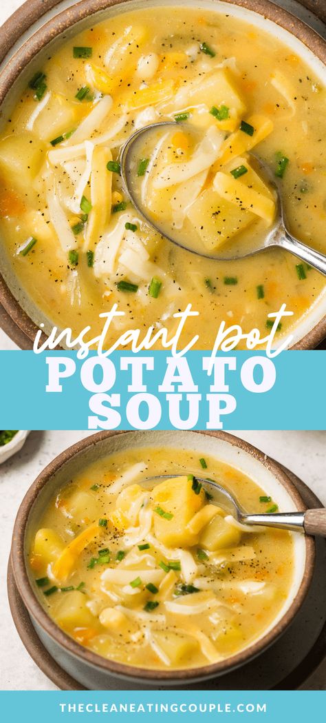 Instant Pot Recipes With Potatoes, Broccoli Potato Soup Instant Pot, Russet Potatoes Instant Pot, Instant Pot Vegan Potato Soup, Dairy Free Potato Soup Instant Pot, Vegan Potato Soup Instant Pot, Instant Pot Recipes Potato Soup, Vitamix Potato Soup, Crockpot Potato Soup Healthy