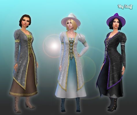 Pureblood Fashion, Sims 4 Witch Cc, Sims 4 Wedding Dress, Witch Clothes, Sims Medieval, Sims 4 Studio, Sims 4 Cc Shoes, Sims 4 Cc Skin, Witch Dress