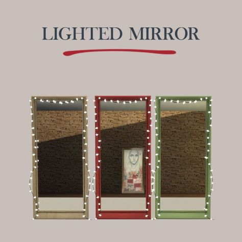 Leo 4 Sims: Lighted Mirror • Sims 4 Downloads Cc Clutter, Leo Sims, Lotes The Sims 4, Los Sims 4 Mods, Sims 4 Cas Mods, Sims Packs, Sims 4 Bedroom, Sims 4 Clutter, Cc Furniture