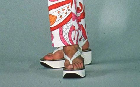 From the Archives: Flip-Flops Through the Years – Footwear News Clear Pumps, Best Flip Flops, Trend Shoes, White Platform Sandals, Blue Flip Flops, White Flip Flops, Platform Flip Flops, Flip Flops Style, Black Flip Flops