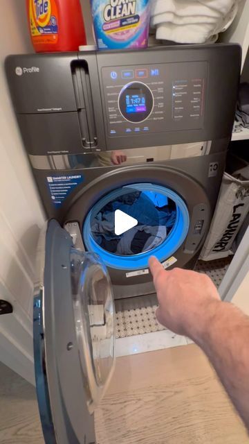 Matt Risinger on Instagram: "Building A High Performance Home?  This @geprofile unit is your Laundry device!  I absolutely love it. Full size!  Replaced a rather small unit from Europe that worked fine but took much longer to do laundry because of the puny size. This unit is a home run from GE. Extremely impressed. Comment below if you own one or if you have questions. #laundry #heatpumpdryer #highperformance" Laundy Room, House Hacks, Pantry Ideas, Laundry Room Inspiration, Utility Storage, House Construction Plan, House Construction, Construction Plan, Laundry Mud Room