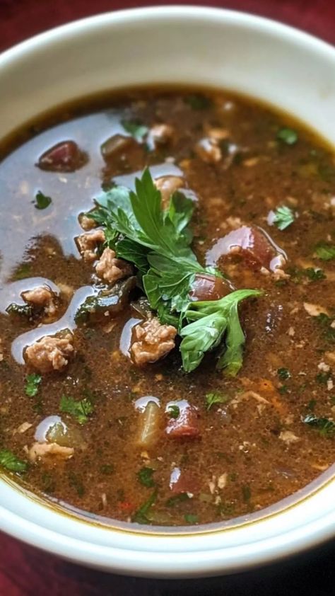 commander's palace turtle soup Turtle Soup Recipe, Sherry Recipes, Mock Turtle Soup, Cat Soup, Turtle Soup, Vegetable Puree, Sauteed Vegetables, Main Course Recipes, Classic Dishes