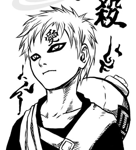 Naruto Tattoo, Naruto Gaara, Naruto Drawings, Naruto Manga, Online Manga, Comic Manga, Naruto Uzumaki Shippuden, Naruto Pictures, Naruto Wallpaper