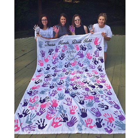 Give a hand for those who leant a hand thank you cards Fun College Events, Mastectomy Party, Sorority Fundraiser, Sorority Recruitment Decorations, Dv Awareness, Homecoming Campaign, Play Therapy Activities, September Events, Philanthropy Events