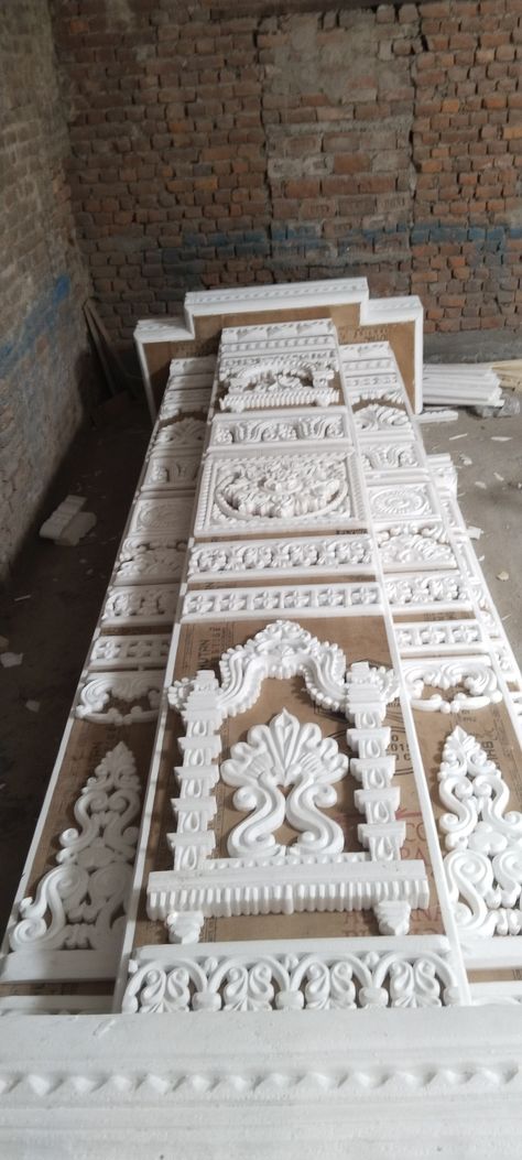 Tharmacol Art Decoration Home, Tharmacol Art Decoration Ganpati, Tharmocal Art, Thermocol Art, Thermocol Craft, Ganesh Temple, Bharatanatyam Poses, Styrofoam Art, Foam Carving