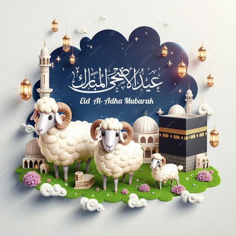 Premium Photo | Eid Adha Mubarak Eid Mubarak 2024 Design, Eid Mubarak 2024, Eid Al Adha Mubarak Design, Eid Adha Mubarak Design, Eid Al Adha Decorations, Aid Mubarak, Galery Photo, Suba Bakhair, Eid Mubarak Design