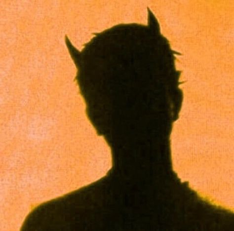 Orange Demon Aesthetic, Devil Boy, Demon Aesthetic, Human Silhouette, Human, Orange, Quick Saves, Art