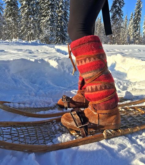 Moccasins Outfit, Mukluk Boots, Snow Boots For Women, Bathing Suit Patterns, Handmade Moccasins, Crochet Leg Warmers, Warm Winter Boots, Moccasin Boots, Cold Weather Fashion