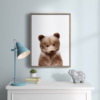 Bear Nursery Theme, Toddler Wall Art, Bear Nursery, Cool Wall Art, Portrait Frame, Nursery Wall Decals, Bear Stuffed Animal, Baby Boy Rooms, Colorful Wall Art