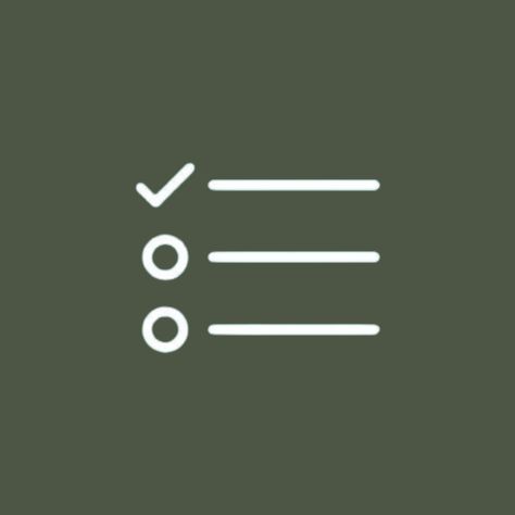 Sage green colored Reminders app icon Reminder App Icon Aesthetic, App Icon Mint Green, Reminders App Icon Aesthetic, Green Reminders Icon, Icon Mint Green, Reminder App Icon, Sage Icons, Reminders App Icon, App Icons Dark