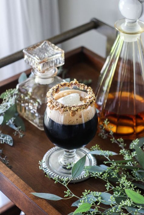 Classic Rewind: Campfire Stout Cocktail - spirits, recipes, drinks, cocktails Fall Series, Graham Cracker Cookies, Liquor Recipes, Citrus Cocktails, Chocolate Cocktails, Winter Cocktails, Beer Cocktails, Bourbon Cocktails, Whiskey Drinks