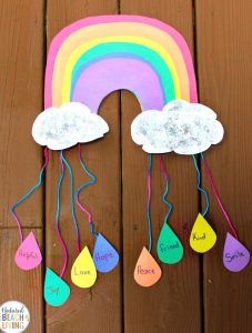 Kindness Crafts for Preschoolers - Rainbow Crafts - Natural Beach Living Kindness Crafts, Under The Sea Crafts, Flower Crafts Kids, Weather Crafts, Kindness Projects, Crafts For Preschoolers, Gratitude Activities, Kindergarten Art Projects, Kindness Activities