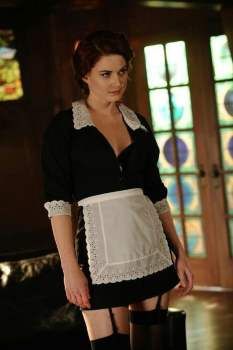 Dress Like Moira O’Hara From American Horror Story American Horror Story Maid, Alexandra Breckenridge, Maid Outfit, Horror Story, American Horror, American Horror Story, Boots, Black