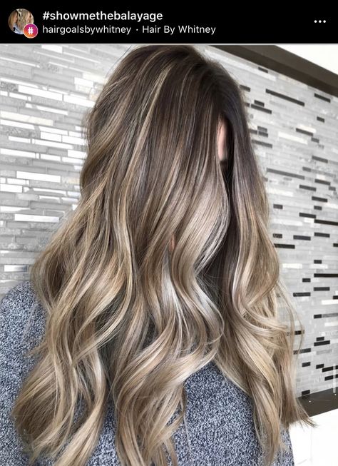 Reverse Balayage Light Brown, Blonde With Chocolate Lowlights, Reverse Balayage Brunette, Hair Color Flamboyage, Balyage Hair, Beige Blonde Balayage, Hair Lights, Light Brunette Hair, Baylage Hair