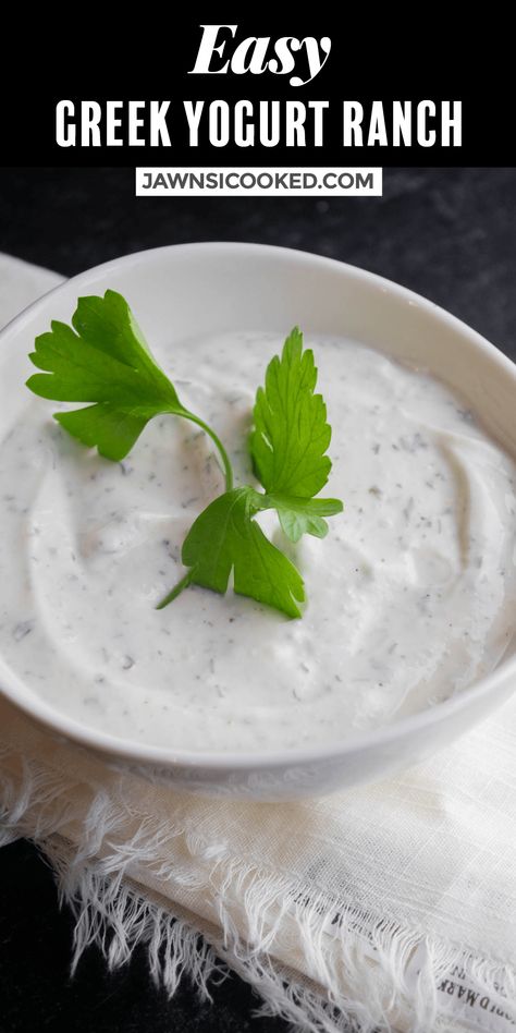 Ranch With Greek Yogurt, Yogurt Ranch, Greek Yogurt Ranch, Spicy Ranch, German Cooking, Homemade Ranch Seasoning, Healthy Nutrition Plan, Healthy Greek Yogurt, Doner Kebab