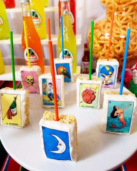 Mexican 15 Decorations, Sweet Sixteen Fiesta Theme, Mexican Sweet Sixteen Party Ideas, Mexican Party Diy Decorations, Loteria Party Food Ideas, Fiesta Theme Sweet 16, Mexican 18th Birthday Party, Quinceanera Fiesta Theme, 50th Birthday Party Ideas For Men Mexican Theme