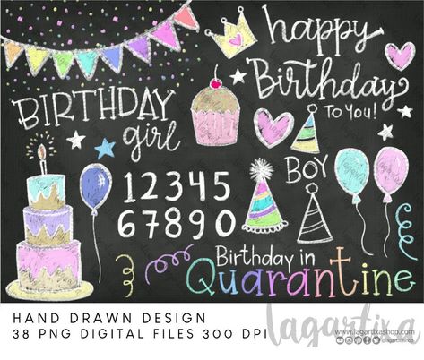 Birthday Chalkboard Art, Birthday Scripture, Chalkboard Sayings, Chalkboard Art Quotes, Happy Birthday Clip Art, Ribbon Invitation, Happy Birthday Clip, Balloon Cupcakes, Chalkboard Calendar