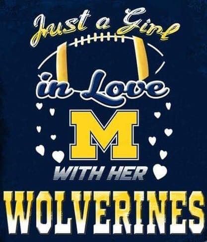 Michigan Wallpaper, University Of Michigan Logo, Jj Mccarthy, U Of M Football, Michigan Logo, Michigan Crafts, Michigan Poster, Football Girl, Michigan Go Blue