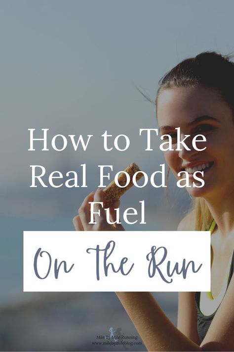 Do you avoid taking fuel while you are out running because you can't stomach the taste of gels? There's another option: try taking real food on the run! Running Fuel Food, Marathon Workouts, Running On Real Food, Running Fuel, Marathon Tips, Food Is Fuel, Running Tips, On The Run, Marathon Training