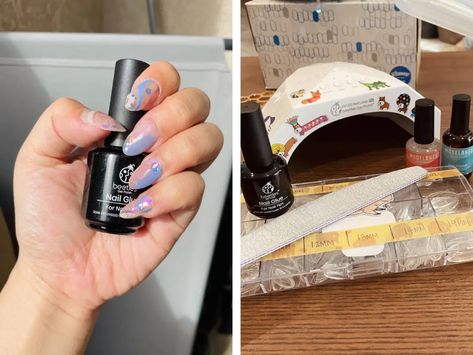 How to Do Your Own Nails: How I Started and What Products I Use Do Own Nails, Nail Painting Tips, Nails Clear, Clear Nail Tips, Overlay Nails, Gold Acrylic Nails, Nail Tip Designs, Acrylic Tips, Nail Painting