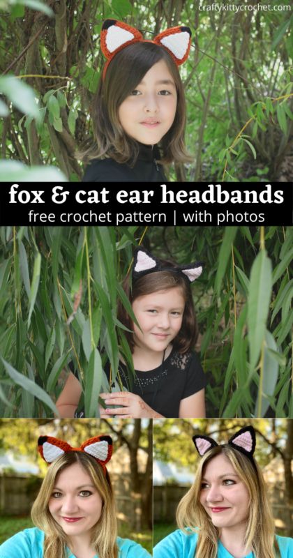 Crochet Cat Ear Headband, Crochet Cat Ears Headband, Cat Ears Crochet, Crochet Cat Ears, Diy Cat Ears, Crochet Halloween Costume, Kitten Costumes, Crochet Costumes, Cat Headband