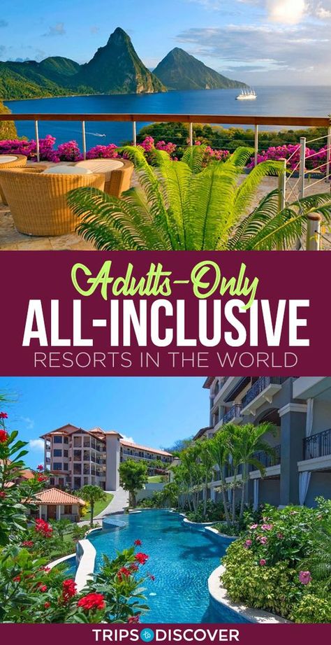 Perfect for #travelers that want to get away from it all 10 Best #Adults-Only All-Inclusive Resorts in the #World Hawaii Dream Vacation, Relaxing Honeymoon Destinations, All Inclusive Honeymoon Destinations, All Inclusive Jamaica Resorts, Best Cancun All Inclusive Resorts, All Inclusive Bachelorette Party, Best All Inclusive Resorts For Adults, Best Anniversary Trips, Anniversary Vacation Ideas