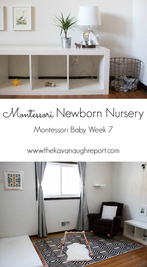 Montessori newborn nursery tour Montessori Newborn Nursery, Montessori Newborn, Nursery Montessori, Kindergarten Montessori, Montessori Infant Room, Nursery Layout, Montessori Nursery, Baby Weeks, Montessori Parenting