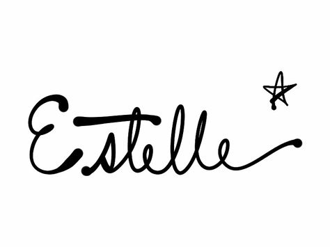 Estelle. Speaking of Stella, here's another great option for a star-themed name. Estelle Aesthetic, Estelle Name, Stella Name, Paint Names, Secret Lovers, Aesthetic Names, Names Ideas, Baby Album, Marauders Era