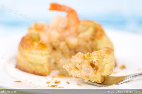 This recipe was inspired by Julia Child's Mastering the Art of French Cooking Vol. 2. It was developed as a shrimp based filling for a small Vol-au-vent. Creamed Shrimp, Vol Au Vent Fillings, Shrimp Filling, The Art Of French Cooking, Crab And Shrimp, French Cooking, Cooking For One, Quiche Recipes, Julia Child