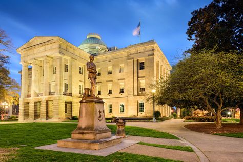 30 Can't-Miss Things to Do in Raleigh, N.C. Warehouse District, Lake Elsinore, Raleigh North Carolina, Capitol Building, Greek Revival, House Museum, Historical Architecture, Raleigh Nc, Canvas Home