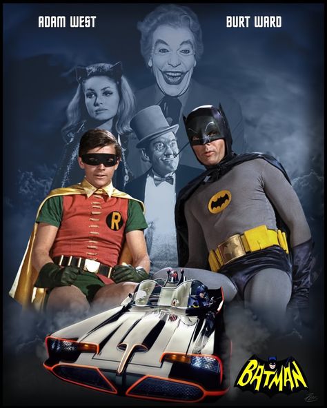 Adam West and Burt Ward are going to be at Boston Comic Con 2017. Just made some art for them to sign. Original Batman, Adam West Batman, 1966 Batman, Disneyland Holidays, Batman Tv Show, Bar Photos, Burt Ward, The Batmobile, Batman And Batgirl