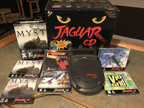 Collecting For the Atari Jaguar CD – the Law of Diminishing Returns – Cartridge Corner Atari Jaguar, Video Game Consoles, Classic Video, Retro Video, Classic Video Games, Retro Video Games, Computer System, Vintage Electronics, Video Game Console