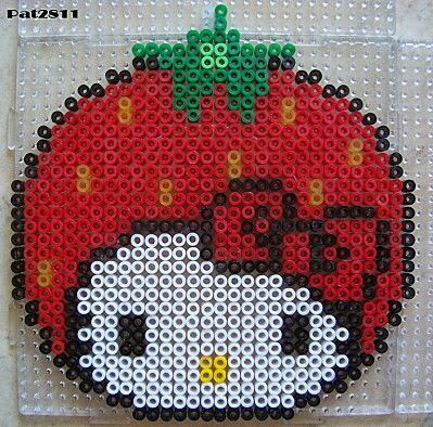 Pixel Beads, Pearl Beads Pattern, Easy Perler Beads Ideas, Hello Kitty Crafts, Fuse Bead Patterns, Hama Beads Design, Perler Bead Templates, Diy Perler Bead Crafts, Perler Crafts